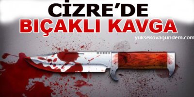 Cizre'de Bıçaklı Kavga 1 Ölü