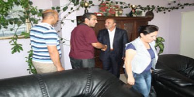 Sendika Başkan Bora'yı Makamında Ziyaret Etti