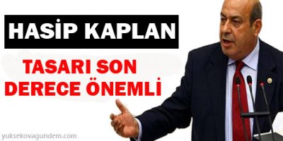 Kaplan: Tasarı son derece önemli