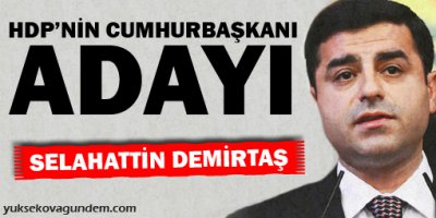 HDPnin cumhurbaşkanı adayı: Demirtaş