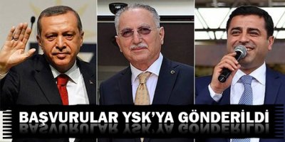 Başvurular YSKya gönderildi