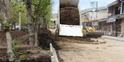 Yüksekova'da Yeşillendirme çalışması