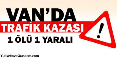 Van'da Trafik Kazası 1 Ölü 1 Yaralı