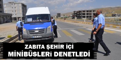 Şehir İçi Minibüsleri Denetlendi
