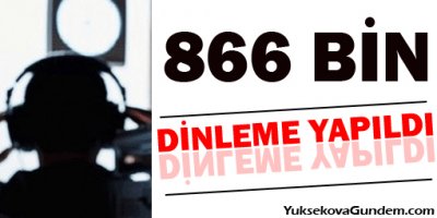 '866 bin dinleme yapıldı'