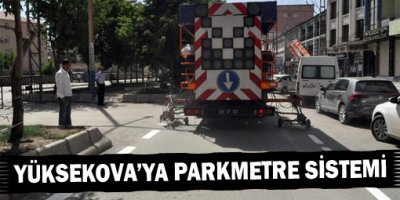 Parkmetre Yüksekova'da