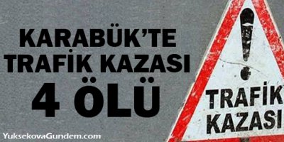 Aynı aileden 4 kişi kazada öldü