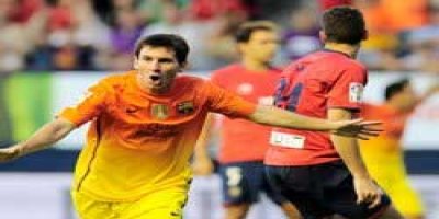 Barcelona Osasuna'yı Messi'yle geçti