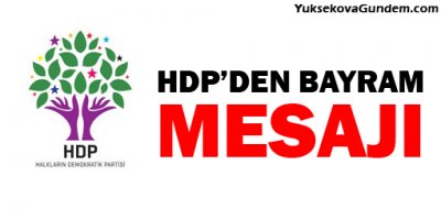 HDP Eşbaşkanlarından bayram mesajı