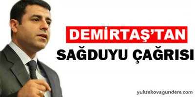 Demirtaş'tan Nurtepe için sağduyu çağrısı