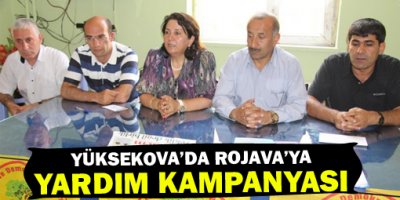Yüksekovada Rojavaya yardım kampanyası