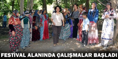 Festival Alanında Çalışmalara Başlandı