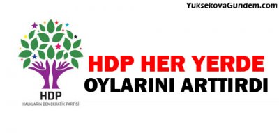 HDP her yerde oylarını arttırdı