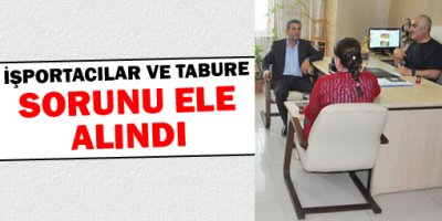 İşportacılar ve tabure sorunu ele alındı