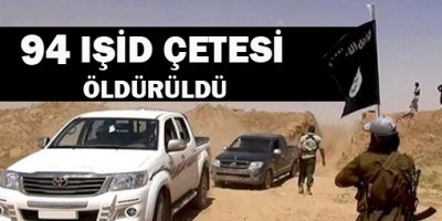 Rakka'da 94 IŞİD üyesi öldürüldü