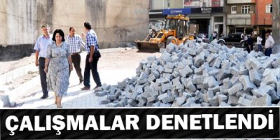 Başkan belediye çalışmalarını denetledi