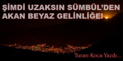 Şimdi Uzaksın Sümbülden Akan Beyaz Gelinliğe!