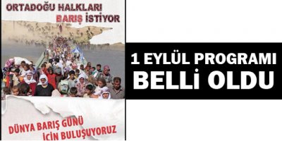 1 Eylül etkinliklerinin programı belli oldu