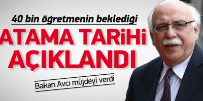 40 bin öğretmen ne zaman atanacak?