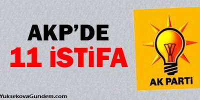 AKP'de 11 istifa