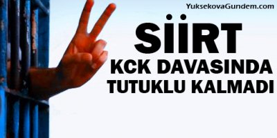 KCK Siirt davasında tutuklu kalmadı