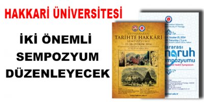 Hakkari Üniversitesi İki Önemli Sempozyum Düzenleyecek
