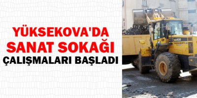 Yüksekova'da sanat sokağı çalışmaları başladı