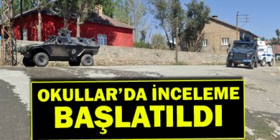 Yakılan Okullarda İnceleme Başlatıldı