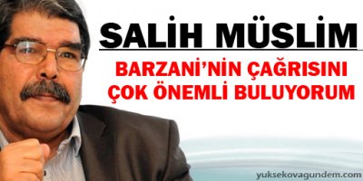 Barzaninin çağrısını çok önemli buluyorum
