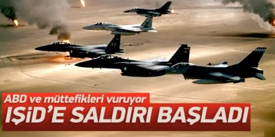ABD ve partnerlerinden Suriye'de IŞİD'e saldırı