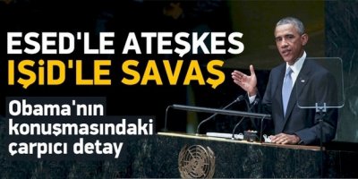 Esed ile ateşkes IŞİD ile savaş