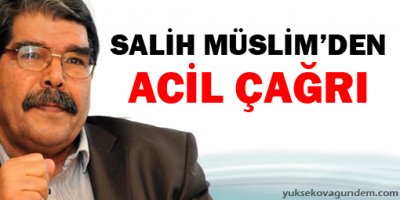 Salih Müslim'den uluslararası kamuoyuna acil çağrı
