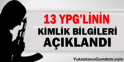 YPG, yaşamını yitiren 13 savaşçının kimliğini açıkladı