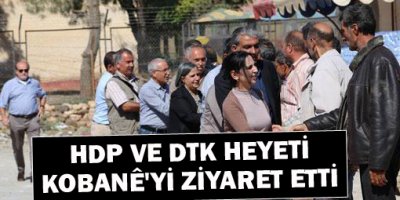 HDP ve DTK heyeti Kobanê'yi ziyaret etti