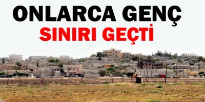 Onlarca genç sınırı geçti