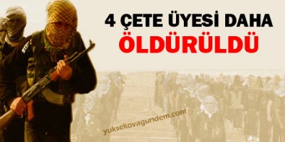 4 çete üyesi daha öldürüldü