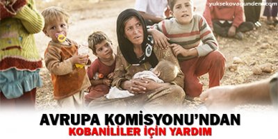 Avrupa Komisyonundan Kobanililer İçin Yardım