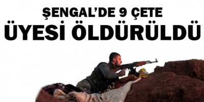 Şengalde 9 çete üyesi öldürüldü