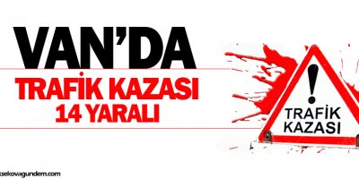 Van'da kaza: 14 yaralı