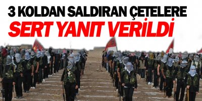 YPG: 3 koldan saldıran çetelere sert yanıt verildi