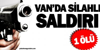 Van'da silahlı saldırı: 1 Ölü