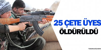 Kobanê'de 25 çete üyesi öldürüldü