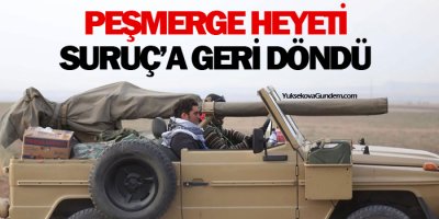 Kobanêye geçen peşmerge heyeti Suruça geri döndü