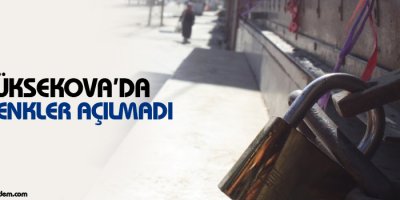 Yüksekova'da kepenkler Kobanê için açılmadı