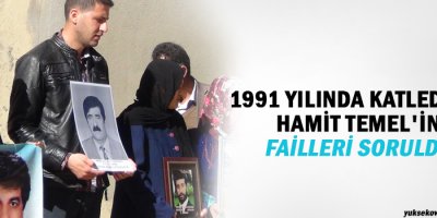 1991 yılında katledilen Hamit Temel'in failleri soruldu