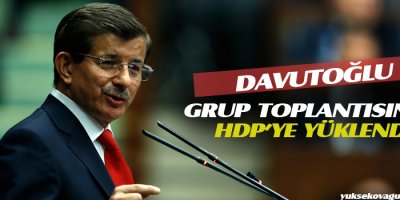Davutoğlu yine HDP'ye yüklendi