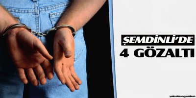 Şemdinli'de 4 kişi gözaltına alındı