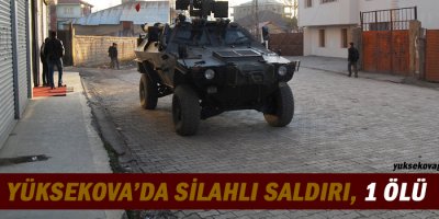 Yüksekova'da silahlı saldırı: 1 ölü