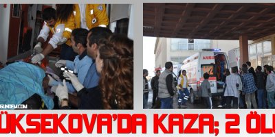 Yüksekovada kaza: 2 ölü