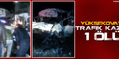 Yüksekova'da Kaza: 1 ölü